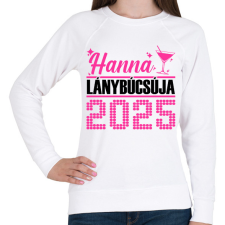 PRINTFASHION Lánybúcsú - Egyedi névvel - Női pulóver - Fehér női pulóver, kardigán