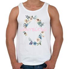 PRINTFASHION Lánybúcsú - Férfi atléta - Fehér