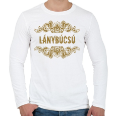 PRINTFASHION Lánybúcsú - Férfi hosszú ujjú póló - Fehér