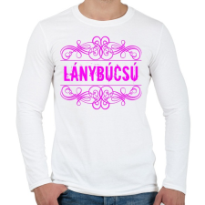 PRINTFASHION Lánybúcsú - Férfi hosszú ujjú póló - Fehér férfi póló