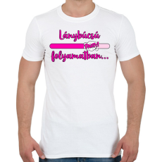 PRINTFASHION Lánybúcsú folyamatban - Férfi póló - Fehér