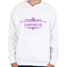 PRINTFASHION Lánybúcsú - Gyerek kapucnis pulóver - Fehér gyerek pulóver, kardigán