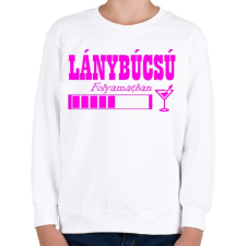 PRINTFASHION Lánybúcsú - Gyerek pulóver - Fehér gyerek pulóver, kardigán