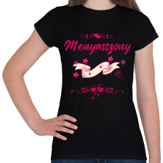 PRINTFASHION Lánybúcsú menyasszony pink - Női póló - Fekete