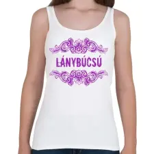 PRINTFASHION Lánybúcsú - Női atléta - Fehér női trikó