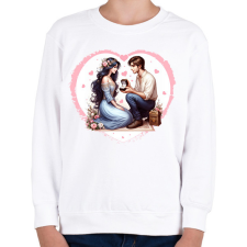 PRINTFASHION Lánykérés - Gyerek pulóver - Fehér gyerek pulóver, kardigán