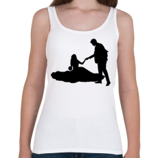 PRINTFASHION Lánykérés sziluett  - Női atléta - Fehér