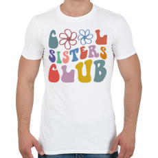 PRINTFASHION Lánytestvér klub - Férfi póló - Fehér