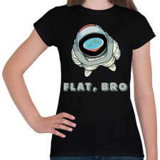 PRINTFASHION Lapos, Bro - Női póló - Fekete női póló