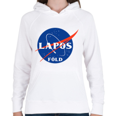 PRINTFASHION Lapos-föld - Női kapucnis pulóver - Fehér