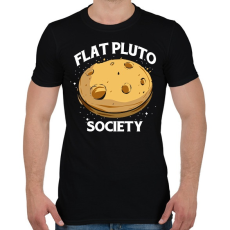 PRINTFASHION Lapos Pluto elmélet - Férfi póló - Fekete