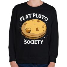 PRINTFASHION Lapos Pluto elmélet - Gyerek pulóver - Fekete gyerek pulóver, kardigán
