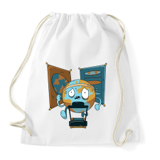 PRINTFASHION Laposföld hívő - Sportzsák, Tornazsák - Fehér tornazsák