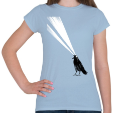 PRINTFASHION Laser crow - Női póló - Világoskék női póló