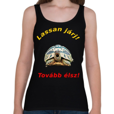 PRINTFASHION lassan járj - Női atléta - Fekete