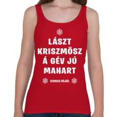 PRINTFASHION Last Christmas - Női atléta - Cseresznyepiros