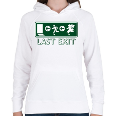 PRINTFASHION last-exit - Női kapucnis pulóver - Fehér