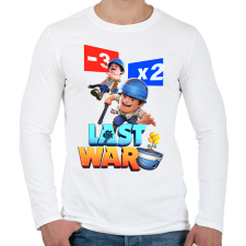 PRINTFASHION last war survival - Férfi hosszú ujjú póló - Fehér férfi póló