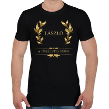 PRINTFASHION László - Férfi póló - Fekete férfi póló