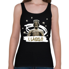 PRINTFASHION László király - Női atléta - Fekete női trikó