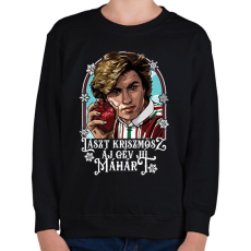 PRINTFASHION Lászt Kriszmösz - Gyerek pulóver - Fekete