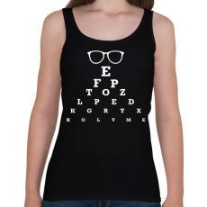 PRINTFASHION Látásvizsgáló - Női atléta - Fekete