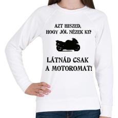 PRINTFASHION LÁTNÁD2 - Női pulóver - Fehér