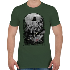 PRINTFASHION Látod a végét - Férfi póló - Katonazöld