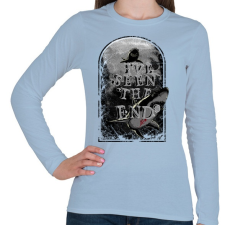 PRINTFASHION Látod a végét - Női hosszú ujjú póló - Világoskék női póló