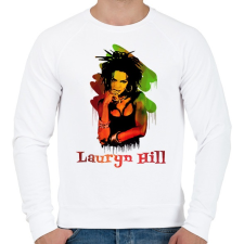 PRINTFASHION lauryn hill - Férfi pulóver - Fehér férfi pulóver, kardigán
