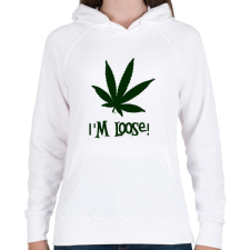 PRINTFASHION laza vagyok - Női kapucnis pulóver - Fehér női pulóver, kardigán