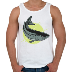 PRINTFASHION Lazac - Férfi atléta - Fehér