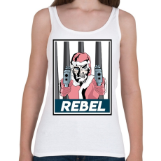 PRINTFASHION Lázadó mikulás - Női atléta - Fehér