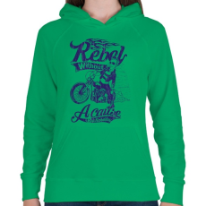 PRINTFASHION Lázadó - Női kapucnis pulóver - Zöld