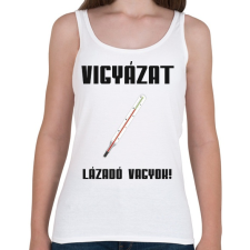 PRINTFASHION Lázadó vagyok - Női atléta - Fehér női trikó