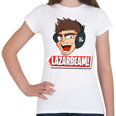PRINTFASHION lazarbeam - Női póló - Fehér