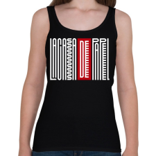 PRINTFASHION LCDP Text - Női atléta - Fekete női trikó