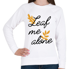 PRINTFASHION Leaf me alone - Női pulóver - Fehér
