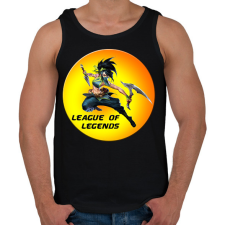 PRINTFASHION League of Legends Akali - Férfi atléta - Fekete atléta, trikó