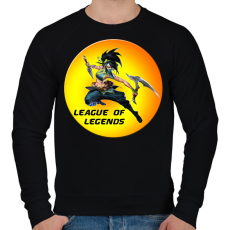 PRINTFASHION League of Legends Akali - Férfi pulóver - Fekete