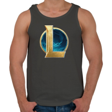 PRINTFASHION League of legends - Férfi atléta - Sötétszürke