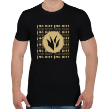 PRINTFASHION League of Legends - JNG DIFF - Férfi póló - Fekete férfi póló
