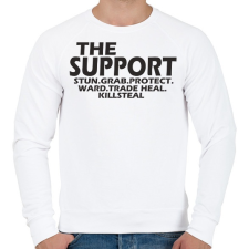 PRINTFASHION League of legends Support main - Férfi pulóver - Fehér férfi pulóver, kardigán