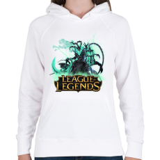 PRINTFASHION league of legends Thresh - Női kapucnis pulóver - Fehér