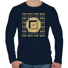 PRINTFASHION League of Legends - TOP DIFF - Férfi hosszú ujjú póló - Sötétkék