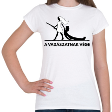PRINTFASHION Leánybúcsú - A vadászatnak vége! - Női póló - Fehér női póló