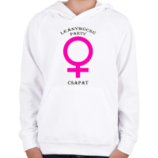 PRINTFASHION Leánybúcsú PCS - Gyerek kapucnis pulóver - Fehér gyerek pulóver, kardigán