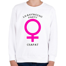 PRINTFASHION Leánybúcsú PCS - Gyerek pulóver - Fehér gyerek pulóver, kardigán