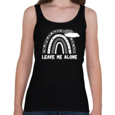 PRINTFASHION Leave me alone - Női atléta - Fekete