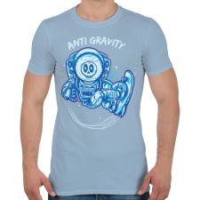 PRINTFASHION Lebegés - Férfi póló - Világoskék férfi póló